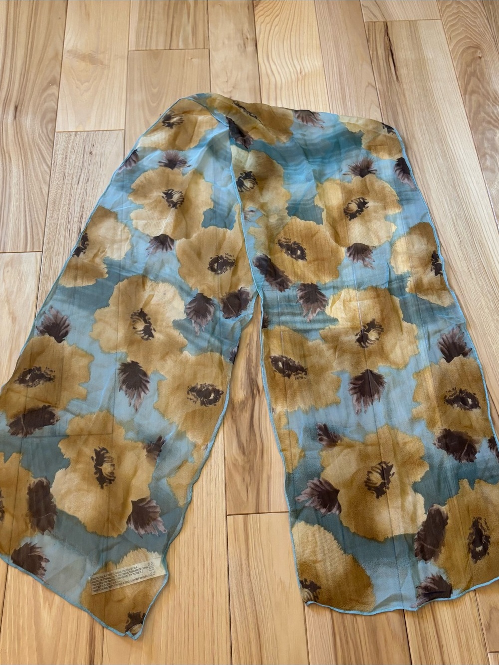 Vintage 90’s Anne Klein Silk Floral Scarf